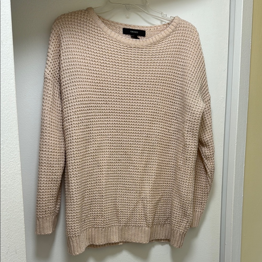 Forever 21 Baby Pink Chunky Knit Sweater